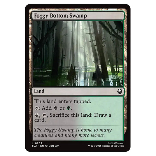 Foggy Bottom Swamp 0269 card from the Magic The Gathering set Avatar The Last Airbender