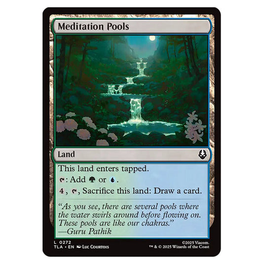 Meditation Pools 0272 card from the Magic The Gathering set Avatar The Last Airbender