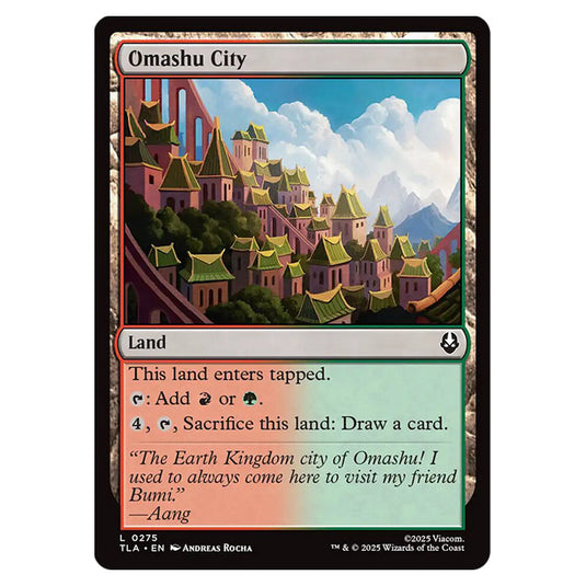 Omashu City 0275 card from the Magic The Gathering set Avatar The Last Airbender