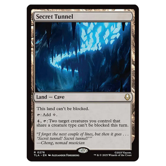 Secret Tunnel 0278 card from the Magic The Gathering set Avatar The Last Airbender