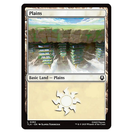 Plains 0282 card from the Magic The Gathering set Avatar The Last Airbender