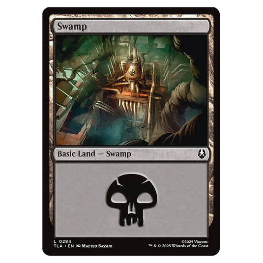 Swamp 0284 card from the Magic The Gathering set Avatar The Last Airbender