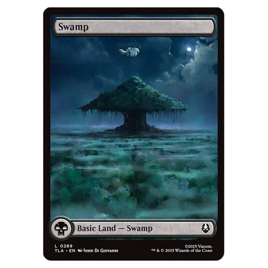 Swamp 0289 card from the Magic The Gathering set Avatar The Last Airbender
