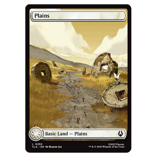 Plains 0292 card from the Magic The Gathering set Avatar The Last Airbender