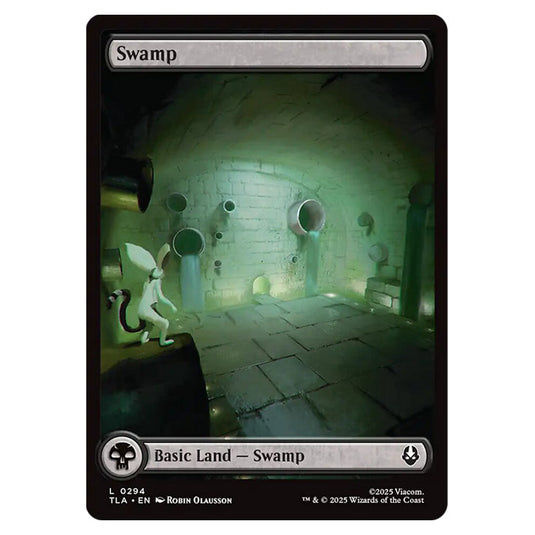 Swamp 0294 card from the Magic The Gathering set Avatar The Last Airbender