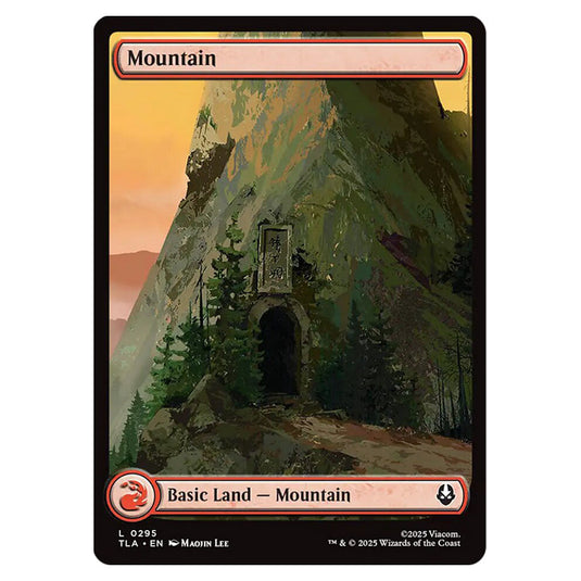 Mountain 0295 card from the Magic The Gathering set Avatar The Last Airbender