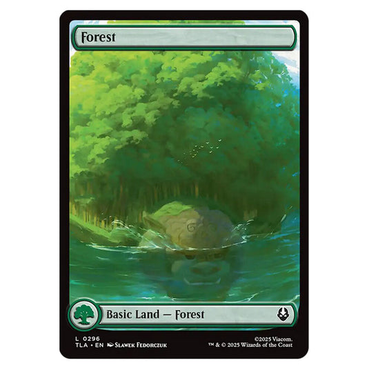 Forest 0296 card from the Magic The Gathering set Avatar The Last Airbender