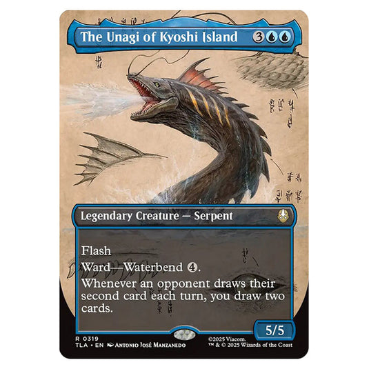 The Unagi of Kyoshi Island 0319 card from the Magic The Gathering set Avatar The Last Airbender