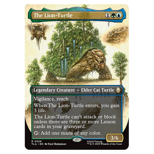The Lion-Turtle 0328 card from the Magic The Gathering set Avatar The Last Airbender