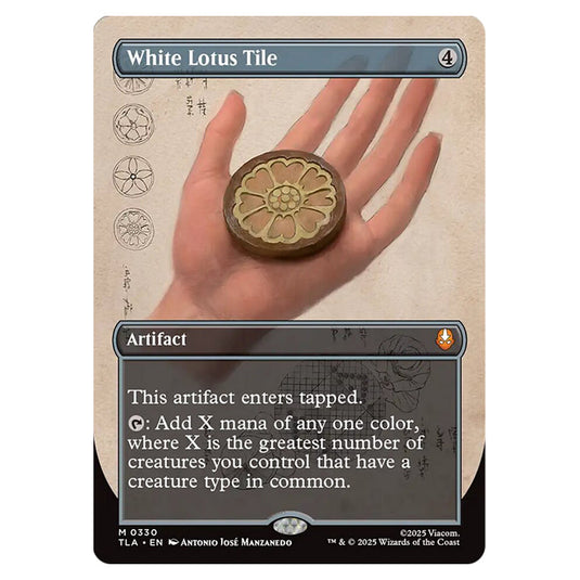 White Lotus Tile 0330 card from the Magic The Gathering set Avatar The Last Airbender