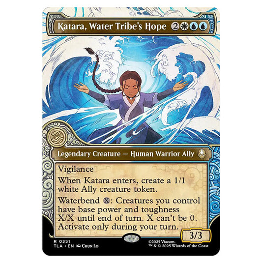 Katara, Water Tribe's Hope 0351 card from the Magic The Gathering set Avatar The Last Airbender