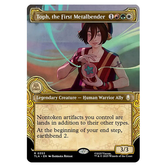 Toph, the First Metalbender 0353 card from the Magic The Gathering set Avatar The Last Airbender