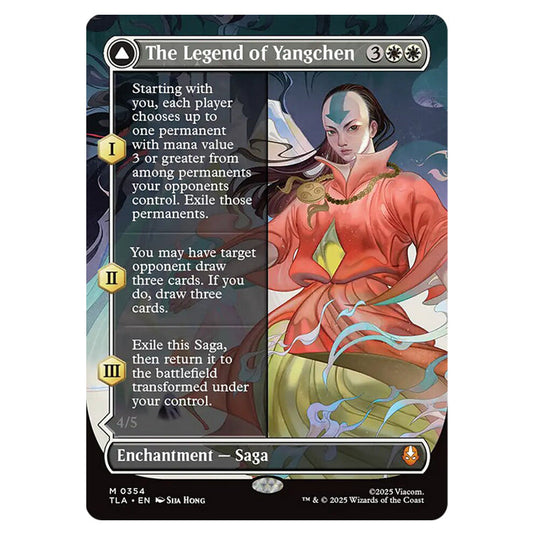 The Legend of Yangchen // Avatar Yangchen 0354 card from the Magic The Gathering set Avatar The Last Airbender