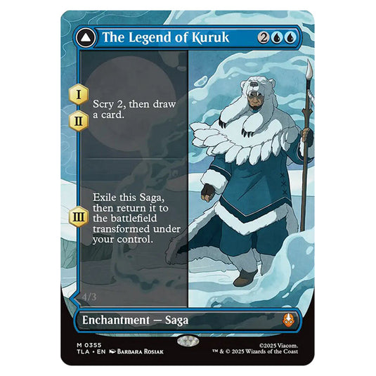 The Legend of Kuruk // Avatar Kuruk 0355 card from the Magic The Gathering set Avatar The Last Airbender