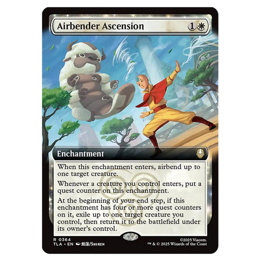 Airbender Ascension 0364 card from the Magic The Gathering set Avatar The Last Airbender
