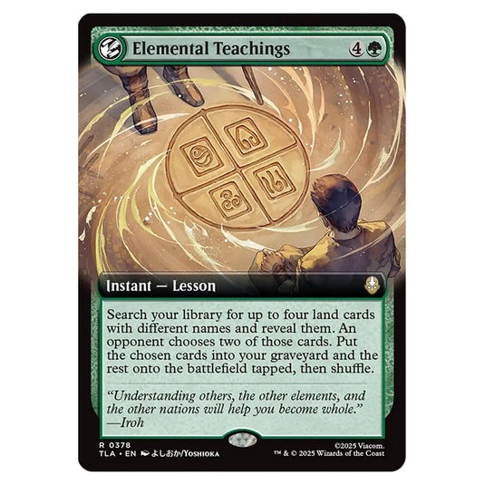 Elemental Teachings 0378 card from the Magic The Gathering set Avatar The Last Airbender