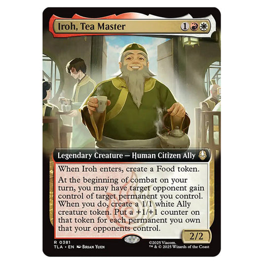 Iroh, Tea Master 0381 card from the Magic The Gathering set Avatar The Last Airbender