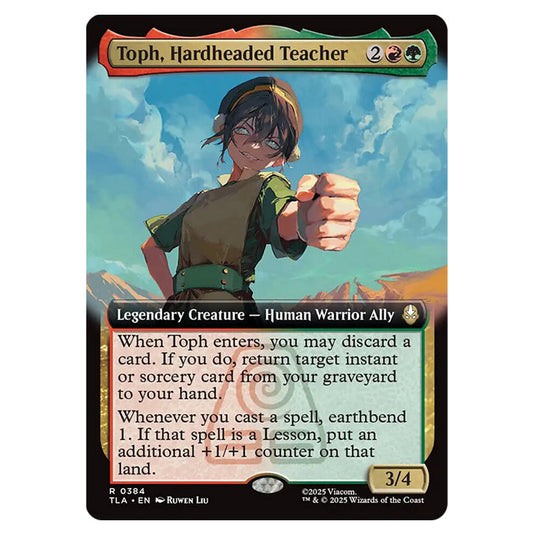 Toph, Hardheaded Teacher 0384 card from the Magic The Gathering set Avatar The Last Airbender