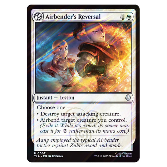 Airbender's Reversal 0007 card from the Magic The Gathering set Avatar The Last Airbender