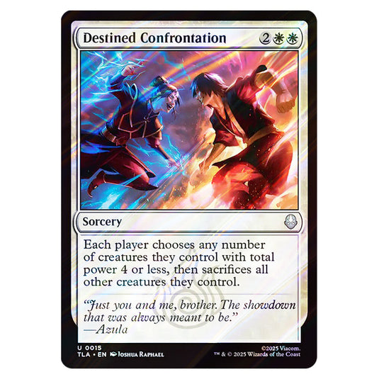 Destined Confrontation 0015 card from the Magic The Gathering set Avatar The Last Airbender