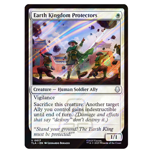 Earth Kingdom Protectors 0017 card from the Magic The Gathering set Avatar The Last Airbender