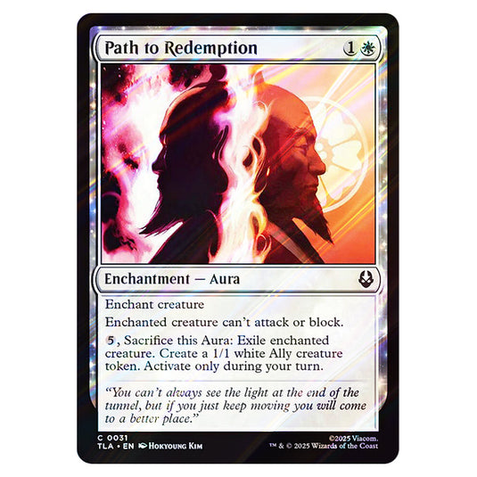 Path to Redemption 0031 card from the Magic The Gathering set Avatar The Last Airbender