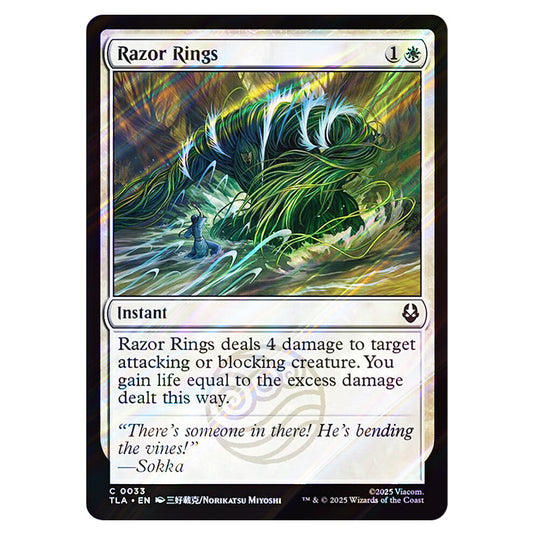 Razor Rings 0033 card from the Magic The Gathering set Avatar The Last Airbender
