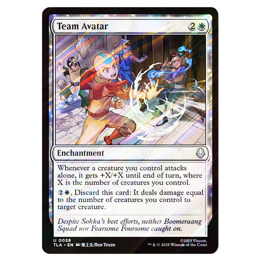 Team Avatar 0038 card from the Magic The Gathering set Avatar The Last Airbender