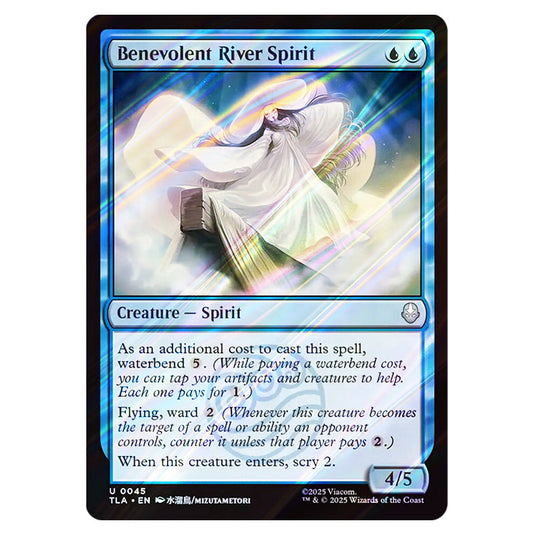 Benevolent River Spirit 0045 card from the Magic The Gathering set Avatar The Last Airbender