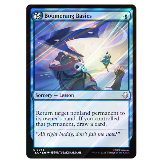 Boomerang Basics 0046 card from the Magic The Gathering set Avatar The Last Airbender