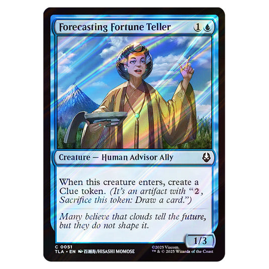 Forecasting Fortune Teller 0051 card from the Magic The Gathering set Avatar The Last Airbender