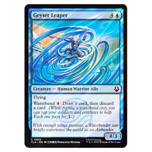 Geyser Leaper 0052 card from the Magic The Gathering set Avatar The Last Airbender