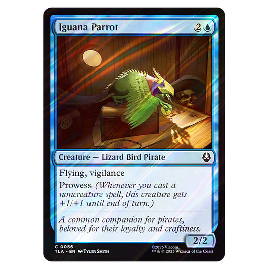 Iguana Parrot 0056 card from the Magic The Gathering set Avatar The Last Airbender