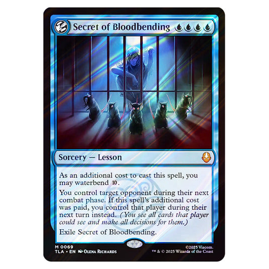 Secret of Bloodbending 0069 card from the Magic The Gathering set Avatar The Last Airbender