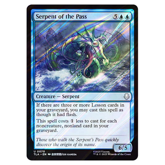 Serpent of the Pass 0070 card from the Magic The Gathering set Avatar The Last Airbender
