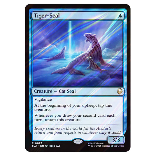 Tiger-Seal 0075 card from the Magic The Gathering set Avatar The Last Airbender