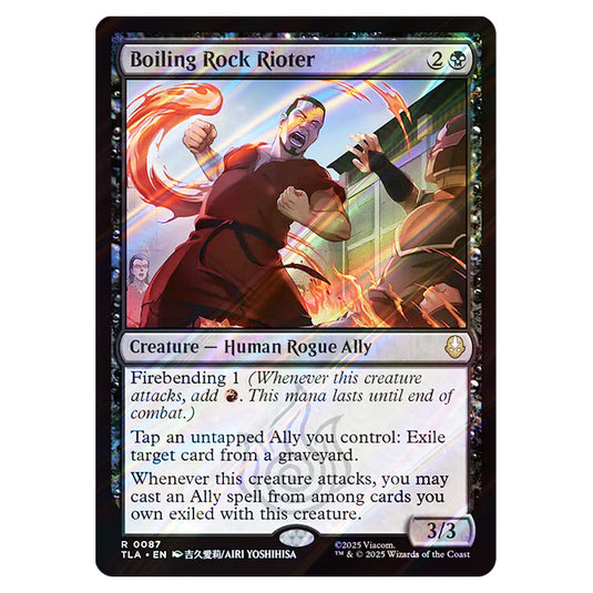 Boiling Rock Rioter 0087 card from the Magic The Gathering set Avatar The Last Airbender