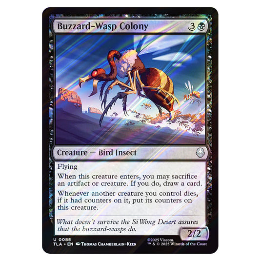 Buzzard-Wasp Colony 0088 card from the Magic The Gathering set Avatar The Last Airbender