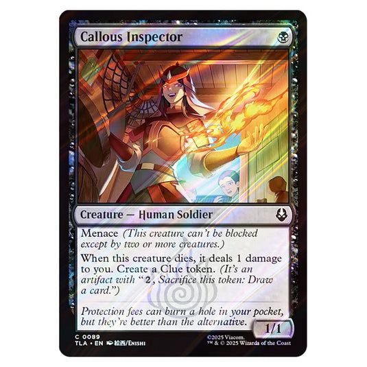 Callous Inspector 0089 card from the Magic The Gathering set Avatar The Last Airbender