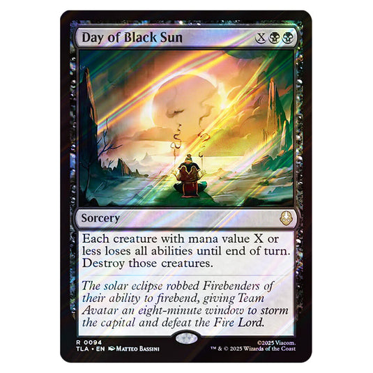Day of Black Sun 0094 card from the Magic The Gathering set Avatar The Last Airbender