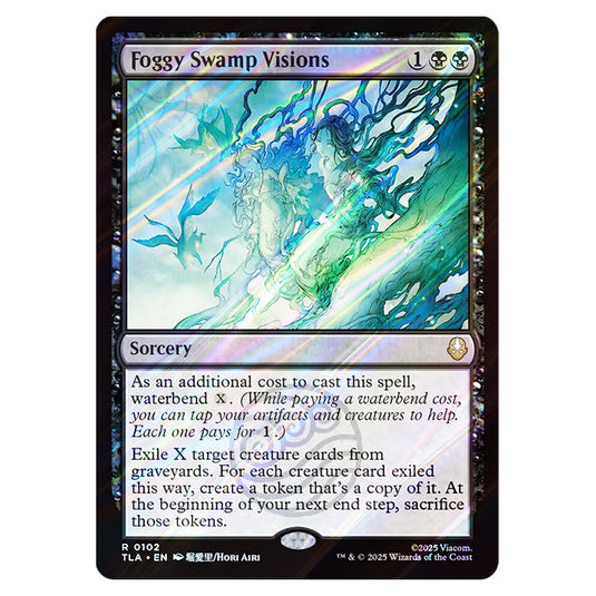 Foggy Swamp Visions 0102 card from the Magic The Gathering set Avatar The Last Airbender