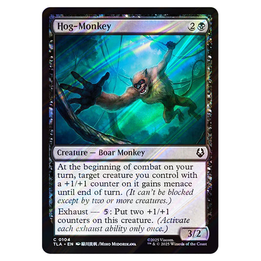 Hog-Monkey 0104 card from the Magic The Gathering set Avatar The Last Airbender