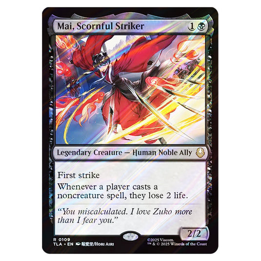 Mai, Scornful Striker 0109 card from the Magic The Gathering set Avatar The Last Airbender