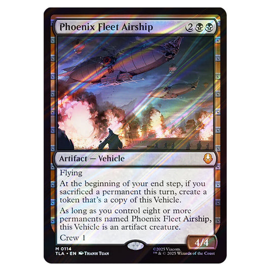 Phoenix Fleet Airship 0114 card from the Magic The Gathering set Avatar The Last Airbender