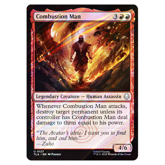 Combustion Man 0127 card from the Magic The Gathering set Avatar The Last Airbender