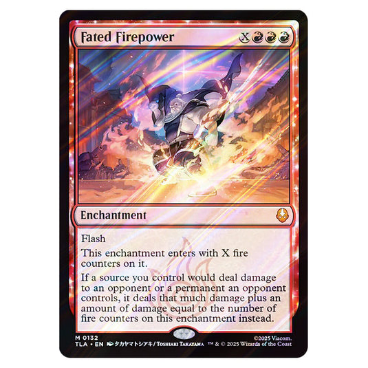 Fated Firepower 0132 card from the Magic The Gathering set Avatar The Last Airbender