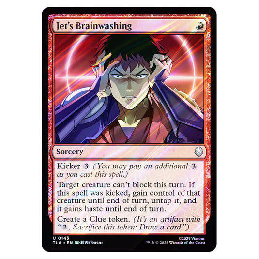 Jet's Brainwashing 0143 card from the Magic The Gathering set Avatar The Last Airbender