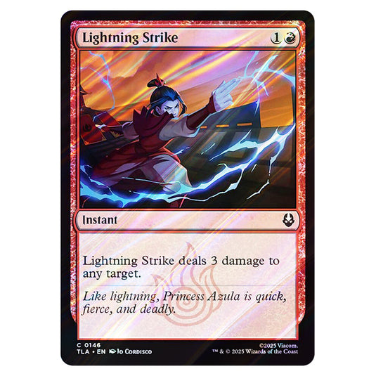 Lightning Strike 0146 card from the Magic The Gathering set Avatar The Last Airbender