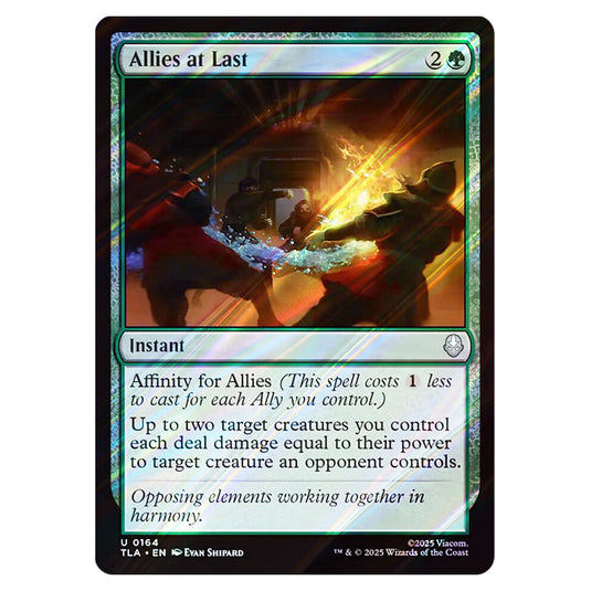 Allies at Last 0164 card from the Magic The Gathering set Avatar The Last Airbender