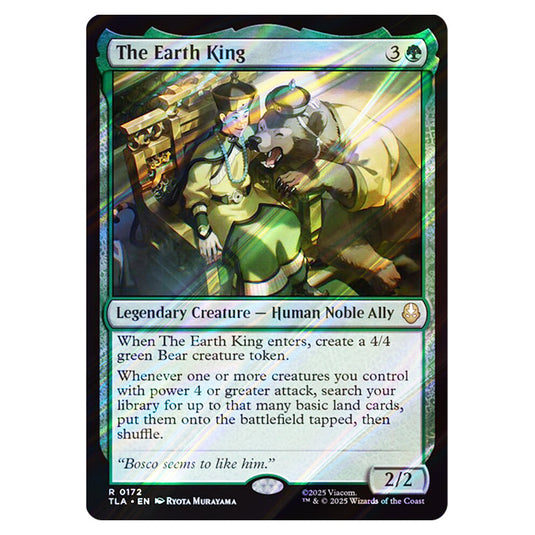 The Earth King 0172 card from the Magic The Gathering set Avatar The Last Airbender